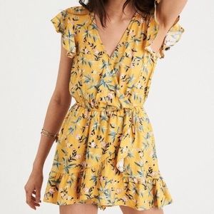 American Eagle Small Yellow Romper Dress